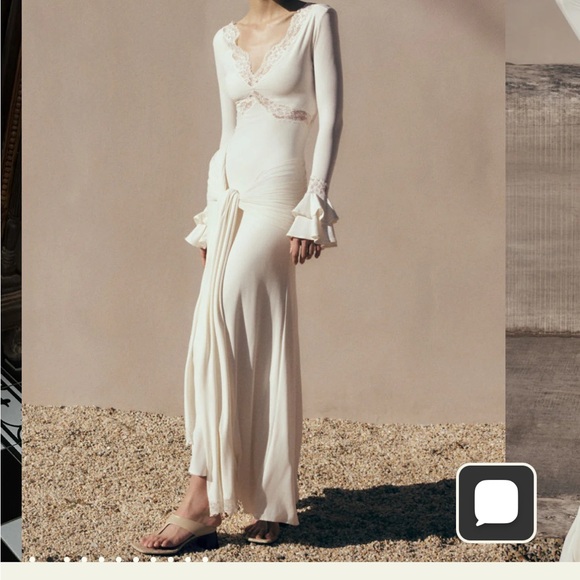 Meshki Dresses & Skirts - Electra
Slinky Lace Maxi Dress - Ivory